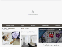 Tablet Screenshot of dentalnavarra.com